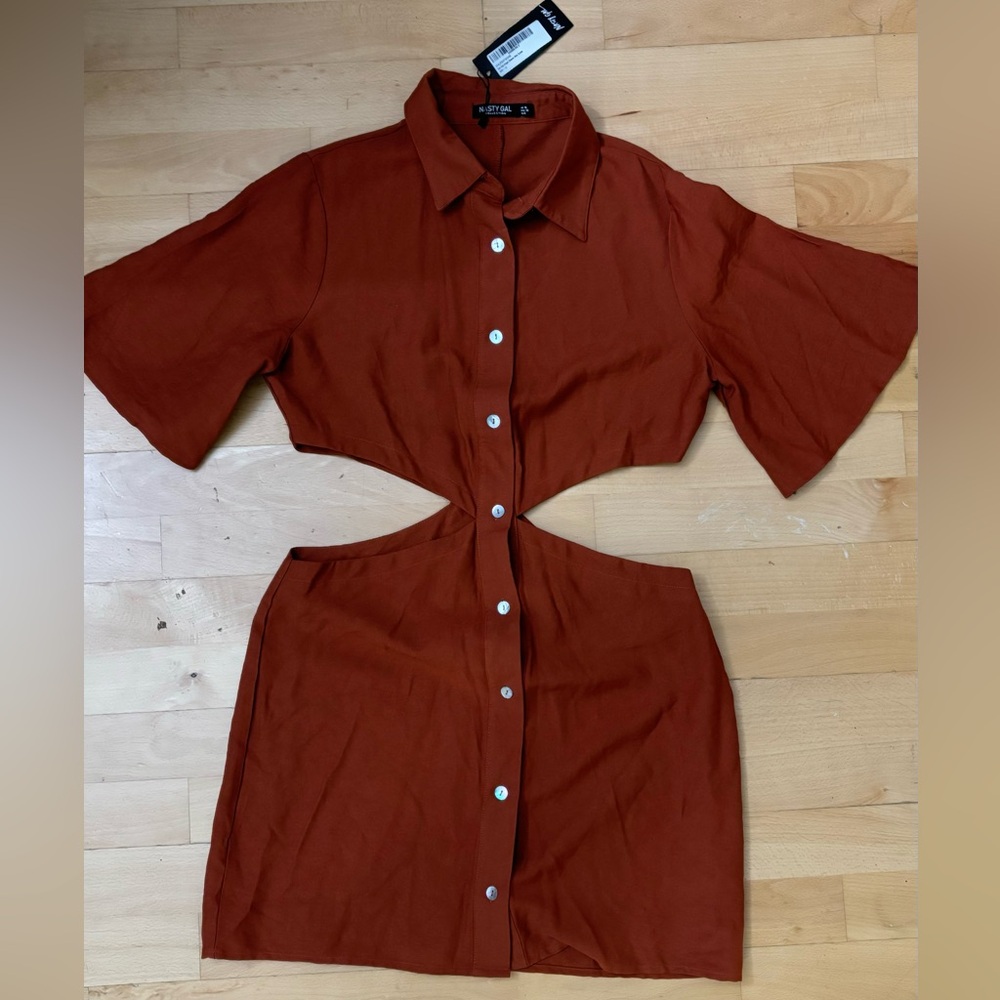 NWT NastyGal cut out mini dress